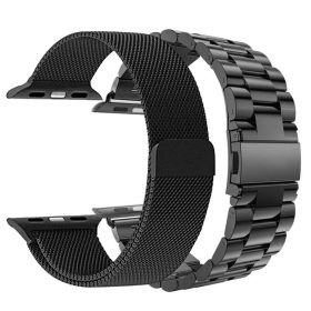 Pack of 2: Rolex Stainless Steel Strap | Magnetic Chain Strap - 42/44/45/49MM