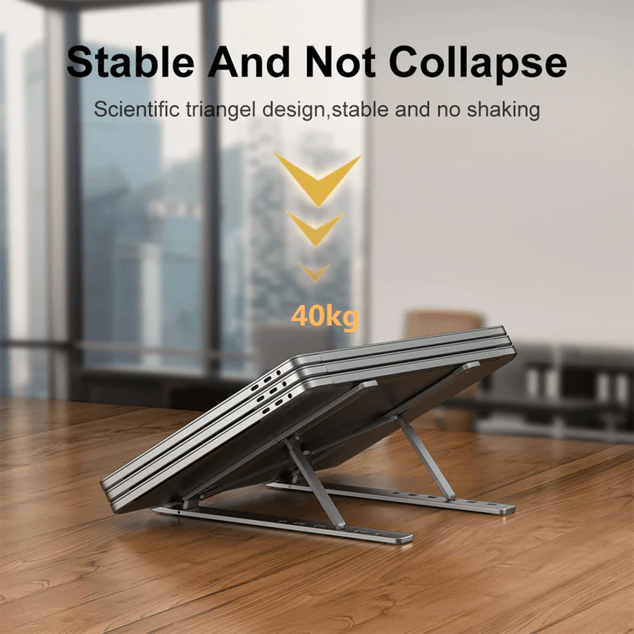 Folding Adjustable Aluminum Laptop Stand - Image 11