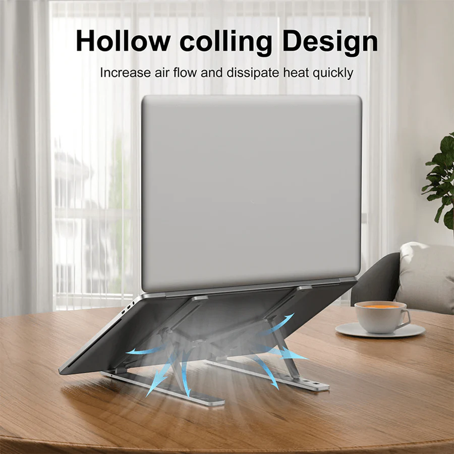 Folding Adjustable Aluminum Laptop Stand - Image 10