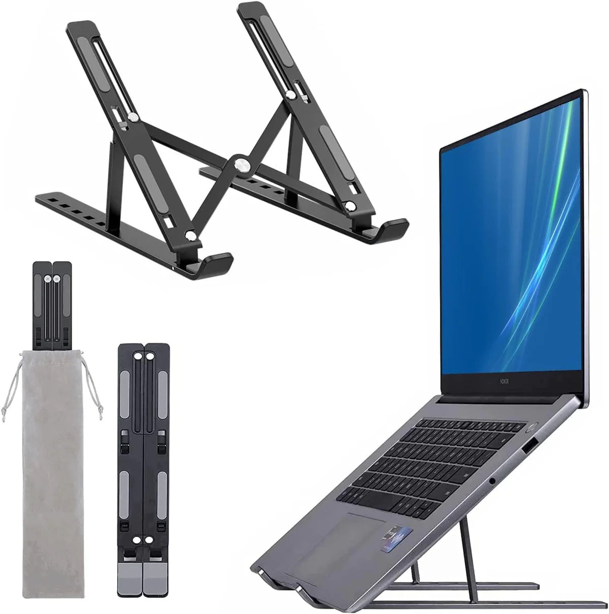 Folding Adjustable Aluminum Laptop Stand - Image 14