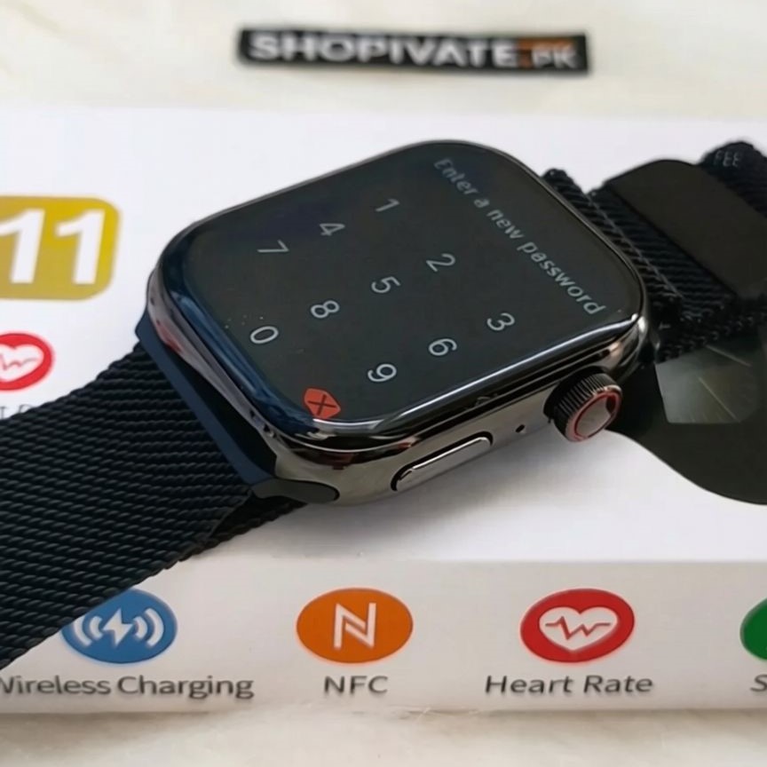 Watch 11 Max Stainless Steel Smartwatch – Magnetic Chain Edition - Image 6