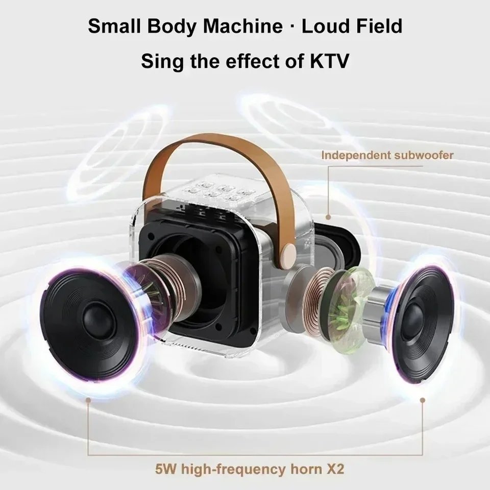 K12 Karaoke Portable Wireless Speaker With Dual Microphones - Image 3