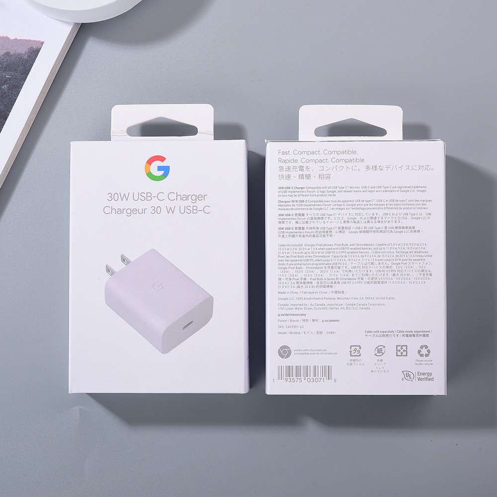 Google 30W USB-C Adapter With Type-C Cable - 2 Pin - Image 4