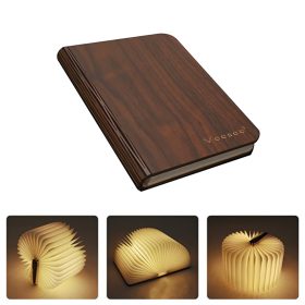 Wooden Foldable Book Lamp